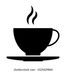 hot coffee mug icon vector