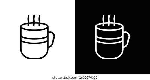 Hot coffee Mug icon vector for web, computer and mobile apps