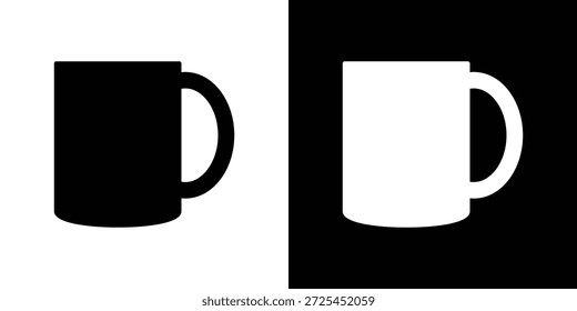 Gráficos calientes del Vector del icono de la taza de café. signo lleno del Vector, ilustración del símbolo.