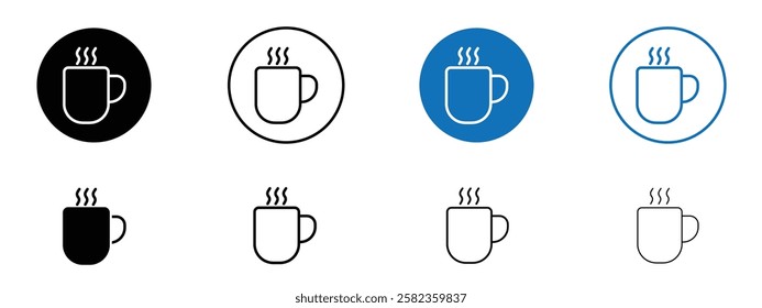 Hot coffee Mug icons pack vectors for app and web ui designs