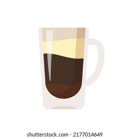 Hot coffee mug vector. Popular drink menu in the cafe For drinking to wake up in the morning