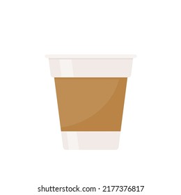 Hot coffee mug vector. Popular drink menu in the cafe For drinking to wake up in the morning