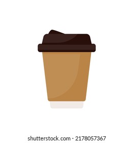 Hot coffee mug vector. Popular drink menu in the cafe For drinking to wake up in the morning