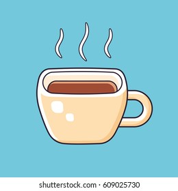 Hot coffee or tea cup.