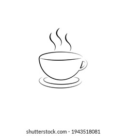 Schlagader für heißen Kaffee oder Teebecher.