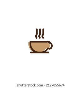 hot coffee or tea cup vector icon design