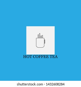 hot coffee tea icon sign signifier vector