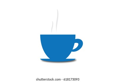 hot coffee vector.