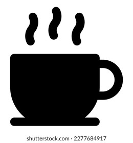 gráfico de iconos del vector de café caliente