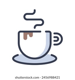 hot coffee vector icon illustration