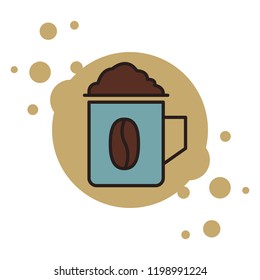 Hot coffeee cup