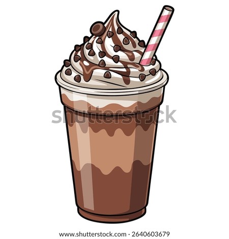 Hot and cold coffee beverage drink cup vector flat icon vector illustration
