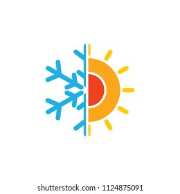 Hot-cold-home-logo Images, Stock Photos & Vectors | Shutterstock