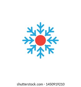 Hot and cold icon graphic design template