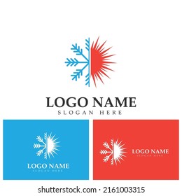 Grafikdesign-Vorlage für scharfe und kalte Symbole
