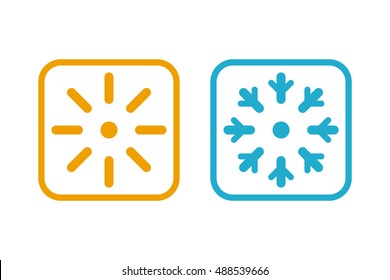 Hot and cold symbol