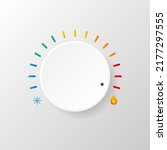 Hot and cold temperature icon. Sun and snowflake.