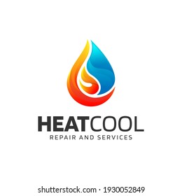 Hot Cold Vector Logo Graphic Stock Vector (Royalty Free) 1930052849 ...