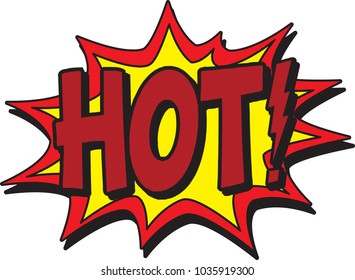 Hot Comic Burst Stock Vector (Royalty Free) 1035919300 | Shutterstock