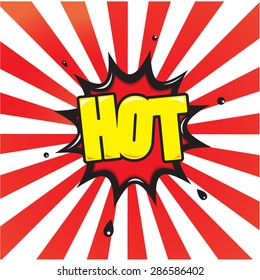 Hot Comic Speech Bubble Cartoon Stock Vector (Royalty Free) 286586402 Hot Comic Speech Bubble Cartoon Stock Vector (Royalty Free) 286586402