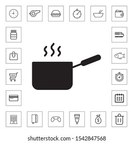 Hot cooking icon for web and mobile