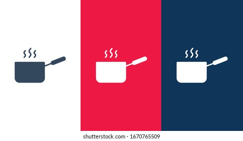 Hot cooking icon for web and mobile