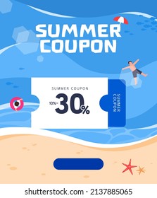 Hot Cool Summer Shopping Template 