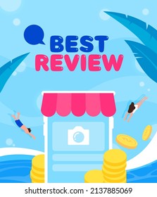 Hot Cool Summer Shopping Template 
