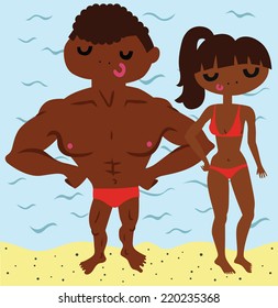 Hot Couple on the Beach