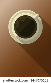 A hot cup of coffee