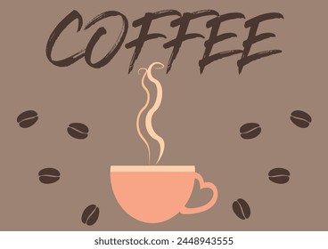 Eine heiße Tasse Kaffee