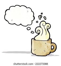 hot cup of coffee cartoon