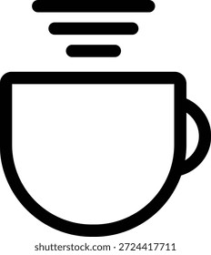 Xícara quente de café com vapor