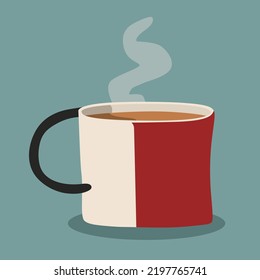 hot cup of coffee vector illustration