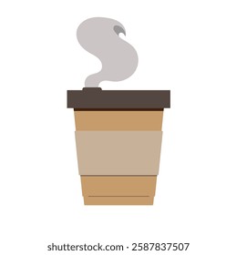  hot cup of coffee vector illustration