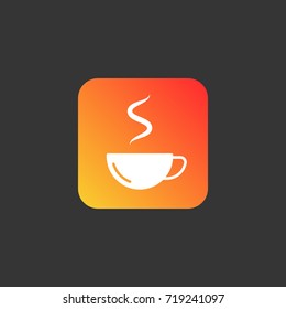 Hot cup icon illustration isolated vector sign symbol