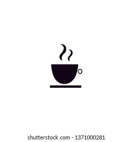 Hot cup icon with white background 