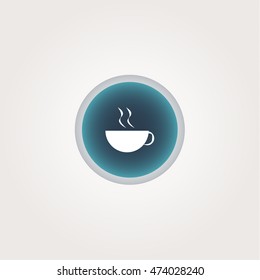 hot cup icon.flat design.vector sign