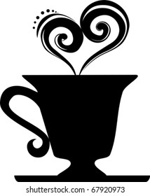 hot cup. vector