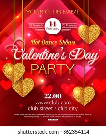 Hot Dance Shows Flyer for Valentines Day