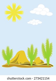 Hot day in the desert