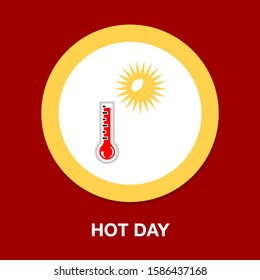 Hot Day Icon - High Heat Report