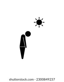 hot day icon, vector best flat icon.