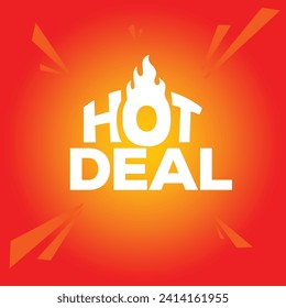 Hot deal badge for your sale