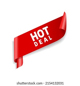 Hot deal banner. Icon hot deal. Hot deal template for black friday design, decoration, discount, promo, poster. Special deal. Modern vector illustration.