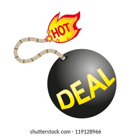 Hot deal button