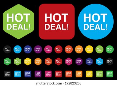 Hot deal button 