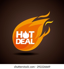 hot deal design, vector illustration eps10 graphic 