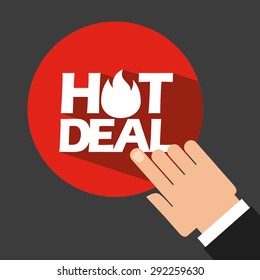 hot deal design, vector illustration eps10 graphic 
