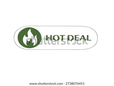 HOT DEAL frame icon vector on a white background
Vector frame on a white background